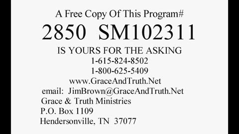 2850 (Message Only) Predestination And Atonement_ Baptism – No Water, No Immersion- Proselyte ...