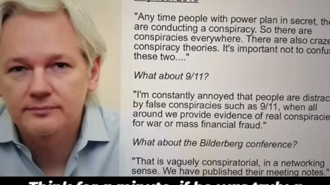 Why did Jullian Assange say that 9 11 was not a conspiracy ?