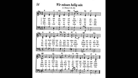 Wir müssen heilig sein (Lied 54 aus Singt Jehova Loblieder)