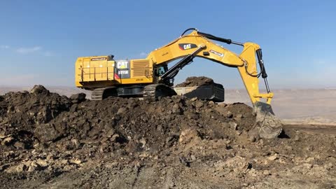 Caterpillar 6015B Excavator Loading Trucks With Two Passes - Sotiriadis Mining Works