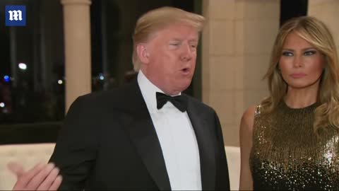 Trump and Melania doing New Year's Ball at Marlago