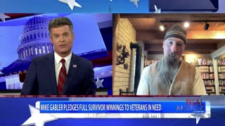 REAL AMERICA -- Dan Ball W/ Mike Gabler, Survivor Winner Donates Award To Vets, 12/20/22