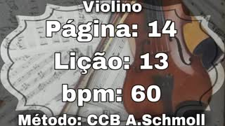 Página: 14 Lição: 13 - Violino [60 bpm]