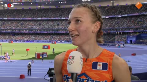 Femke bol 🇳🇱 interview on dutch tv after the olympic games heats