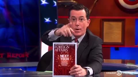 Stephen Colbert interviewing an Obama supporter about the plan for Ukraine in 2014