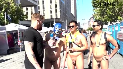 LGBT Perverts at SF Pride say it's OK to be Naked around Children 🏳️‍🌈👧👦😈