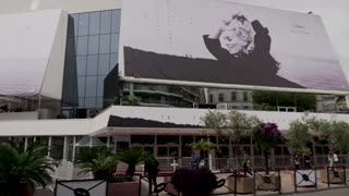 Huge poster honors Deneuve at Cannes Film Festival