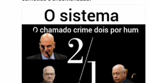 A ameaça e o plano 2 por 1: Um ficaria com os processos o outro conduziria ao poder