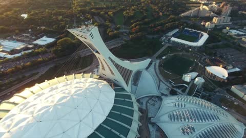 Montreal City, Canada Aerial Drone Vie