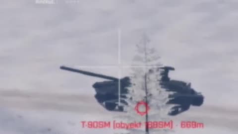 Момент, когда украинский дрон-смертник атаковал российский танк