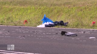 Driver on the run after leaving man for dead on highway