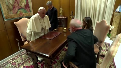 Brazil's President Lula meets with Pope Francis