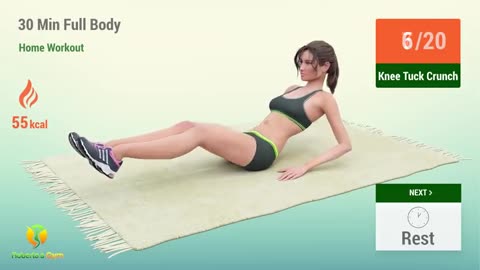 30 MINUTES BODY HOME WORKOUT WITHOUT EQUIPMENT
