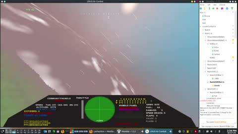 Linux Air Combat, Blake's Mission Hurricane vs P38L 11Jun2022