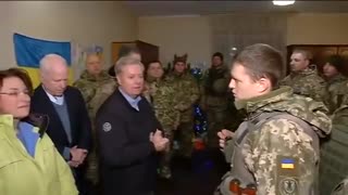 John McCain, Lindsey Graham and Amy Klobuchar in Ukraine - December 31, 2016