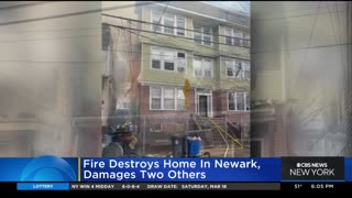 Fire destroys Newark home, damages 2 others