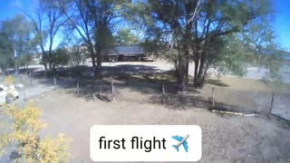 First drone flight