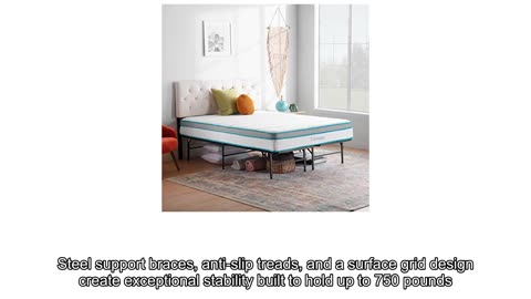 Linenspa 14 Inch Folding Metal Platform Bed Frame Review