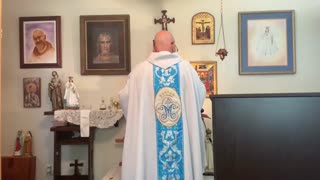 Adoration; Mass for Holy Church; homily on reward for giving up everything