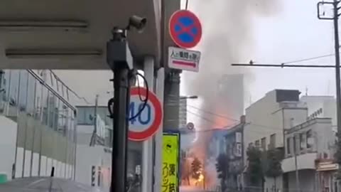 Explosion at a Tokyo restaurant