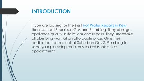 Best Hot Water Repairs in Kew