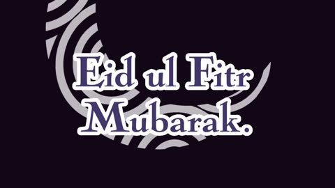 'Eid Mubarak'.