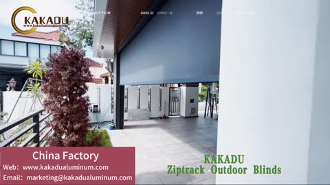 Kakadu Aluminum Zip Screen Outdoor Roller Blinds Zip Track Outdoor Blinds Patio Blinds