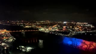 Niagara Falls lights up in support of Ukraine