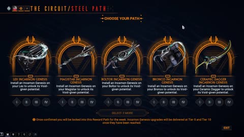 Steel Path Circuit Rotation 3 - Top Incarnon Adapter Pics | Warframe Duviri