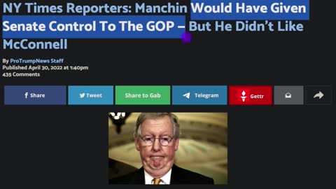 Joe Manchin Doesn't Like McConnell