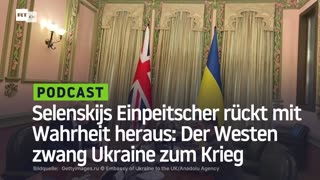 Selenskijs Einpeitscher rückt mit Wahrheit heraus: Der Westen zwang Ukraine zum Krieg