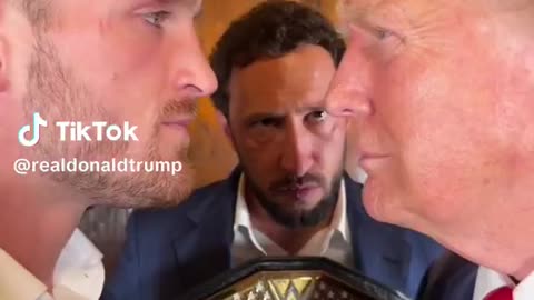 WWE Logan Paul & President Trump Face Off