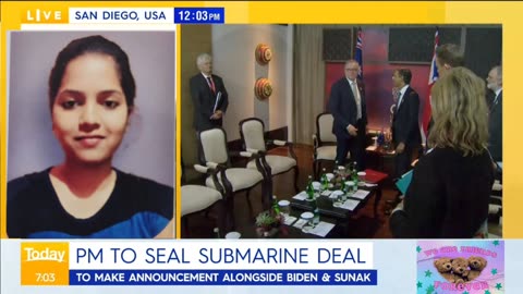 Biden, Sunak and Albanese announce nuclear-powered submarine plan for Australia.