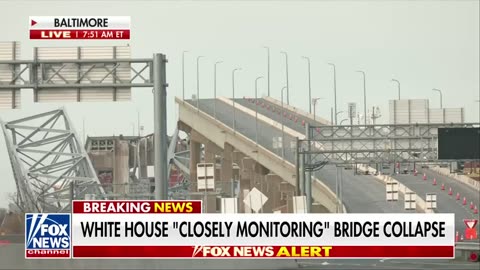 White House 'closely monitoring' Baltimore bridge collapse, officials suspect no foul play