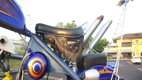 Driver Notices HUGE Motorcycle Chopper Art