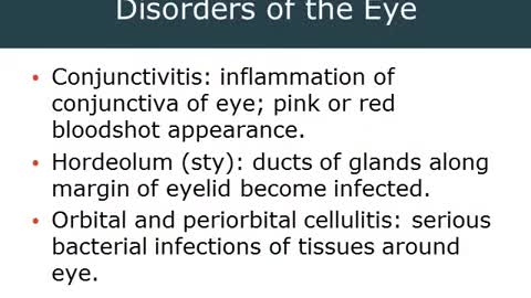 AEMT Ch 30 Disorders of the Eyes, Ears, Nose, Throat, and Oral Cavity