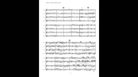 J.S. Bach – Motet: “Komm, Jesu, komm”, (Double Saxophone Choir)