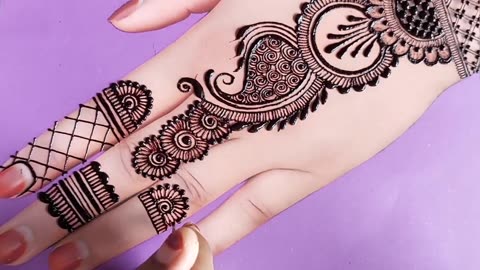 New easy backhand mehndi design | simplemehndi design | mehndi design | mehandi