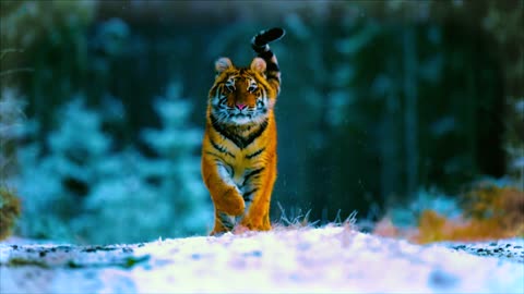 Tiger Cub Running