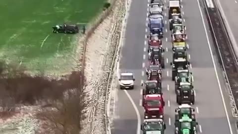 Just beautiful in Germany, the protests of the farmers and the truckers continue