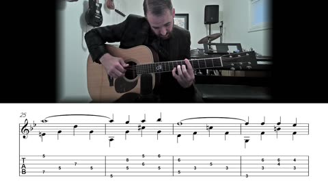 Stella by Starlight - Fingerstyle Guitar Lesson (Sheet Music + TAB)