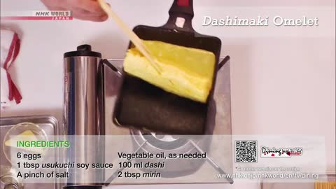 Chef Saito's Dashimaki Omelet [Japanese Cooking] - Dining with the Chef