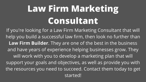 Law Firm Marketing Consultant