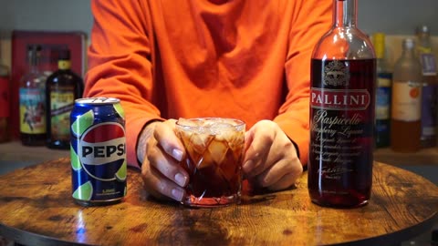 Pallini Raspicello Liqueur & Pepsi Lime