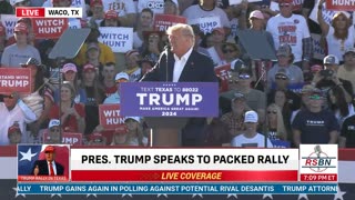 People See These Investigations Are 'Bullsh*t' Says Trump at Waco Rally