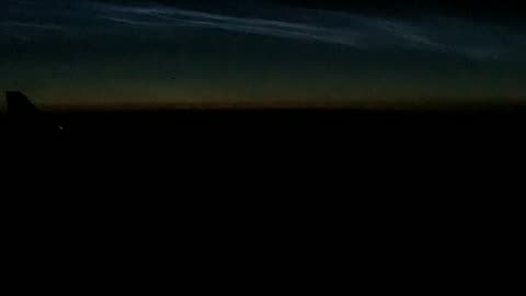 View North, 1:00 am over Alberta near Edmonton FL350 ANC/JFK