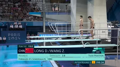 China pushed to its limit by mexico in mens synchro 3m springboard final paris olympics