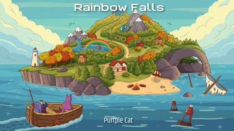 Purrple Cat - Rainbow Falls | Lofi Hip Hop/Chill Beats