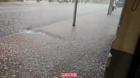 Dozens Of Houses And Vehicles Damaged by Hail And Storms in Torino, Italy