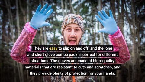 Customer Feedback: Guardian Hunting Deer Gutting Gloves Field Dressing Gloves with Long and Sho...
